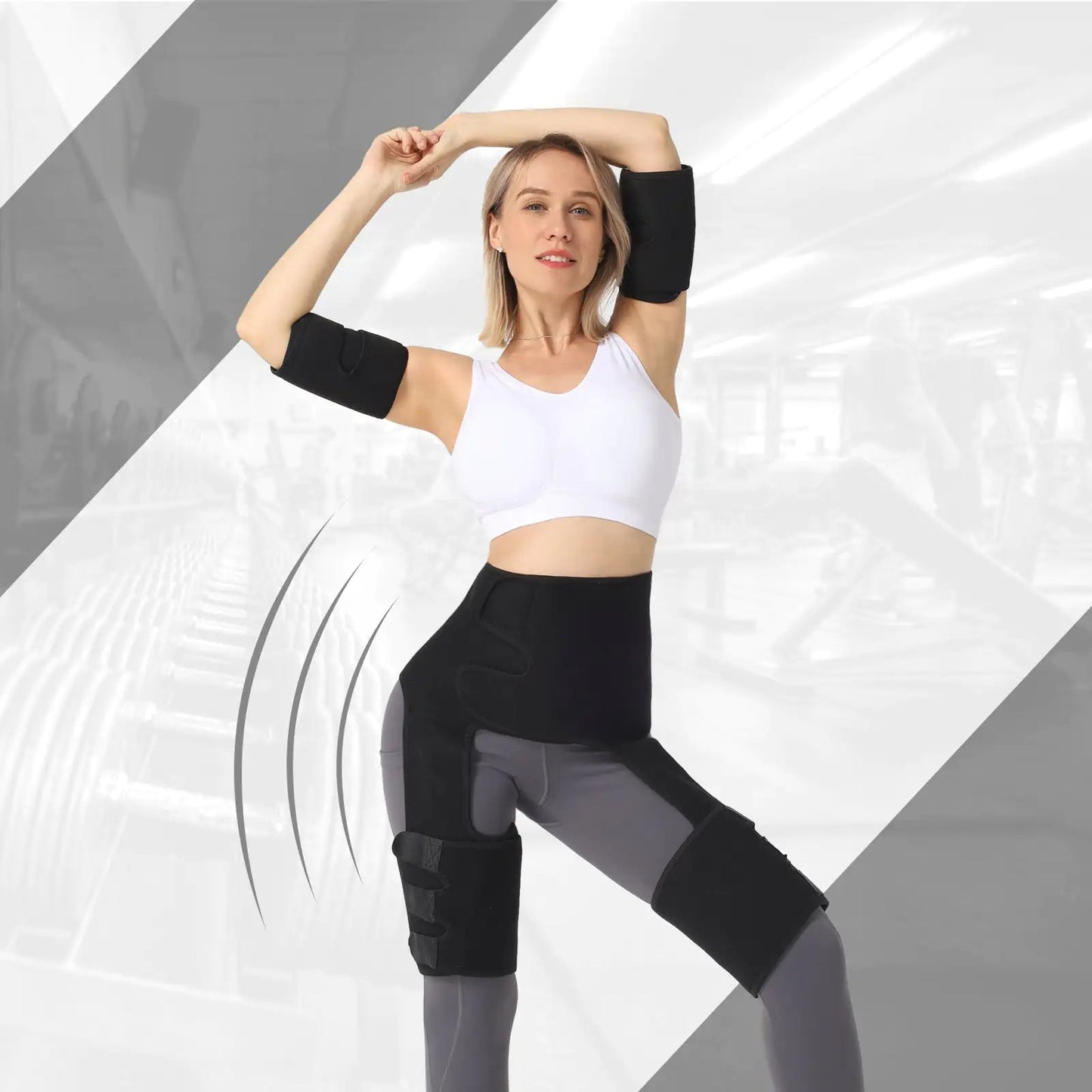 Fitness Trim Trio: Waist, Arm, Thigh Belts - LiviNova