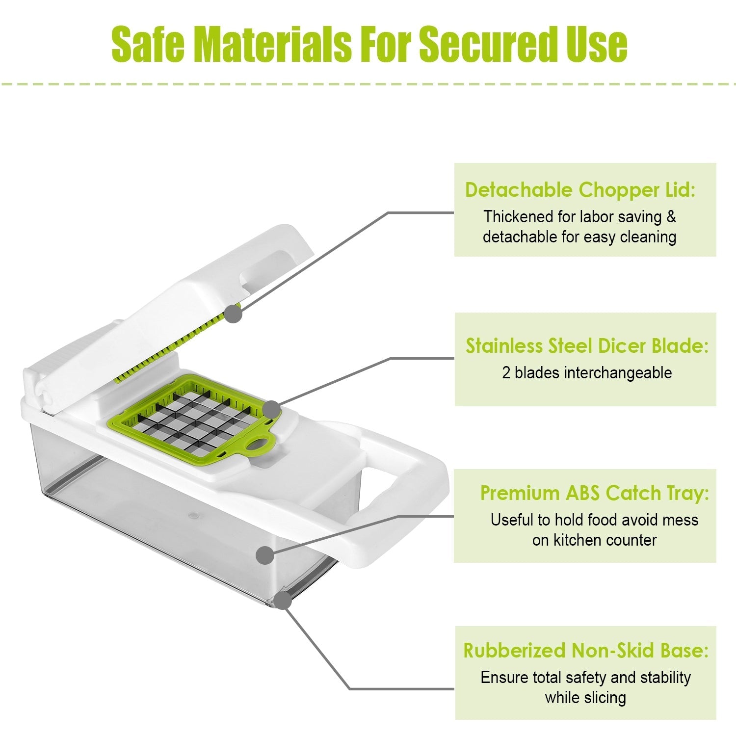 12 - in - 1 Vegetable Chopper & Slicer Set - LiviNova