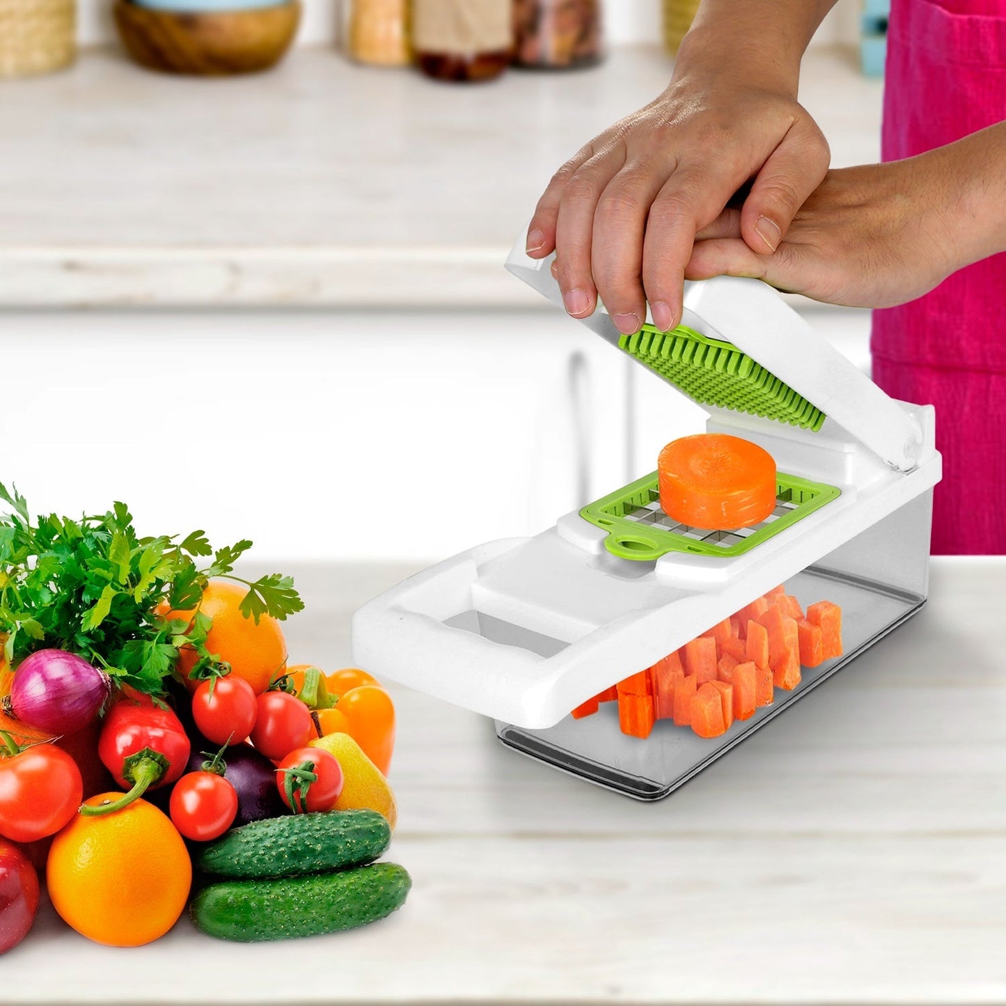 12 - in - 1 Vegetable Chopper & Slicer Set - LiviNova