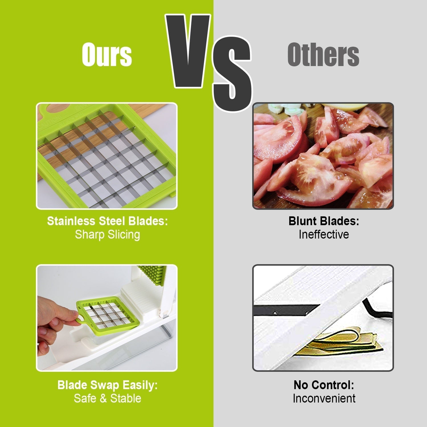 12 - in - 1 Vegetable Chopper & Slicer Set - LiviNova