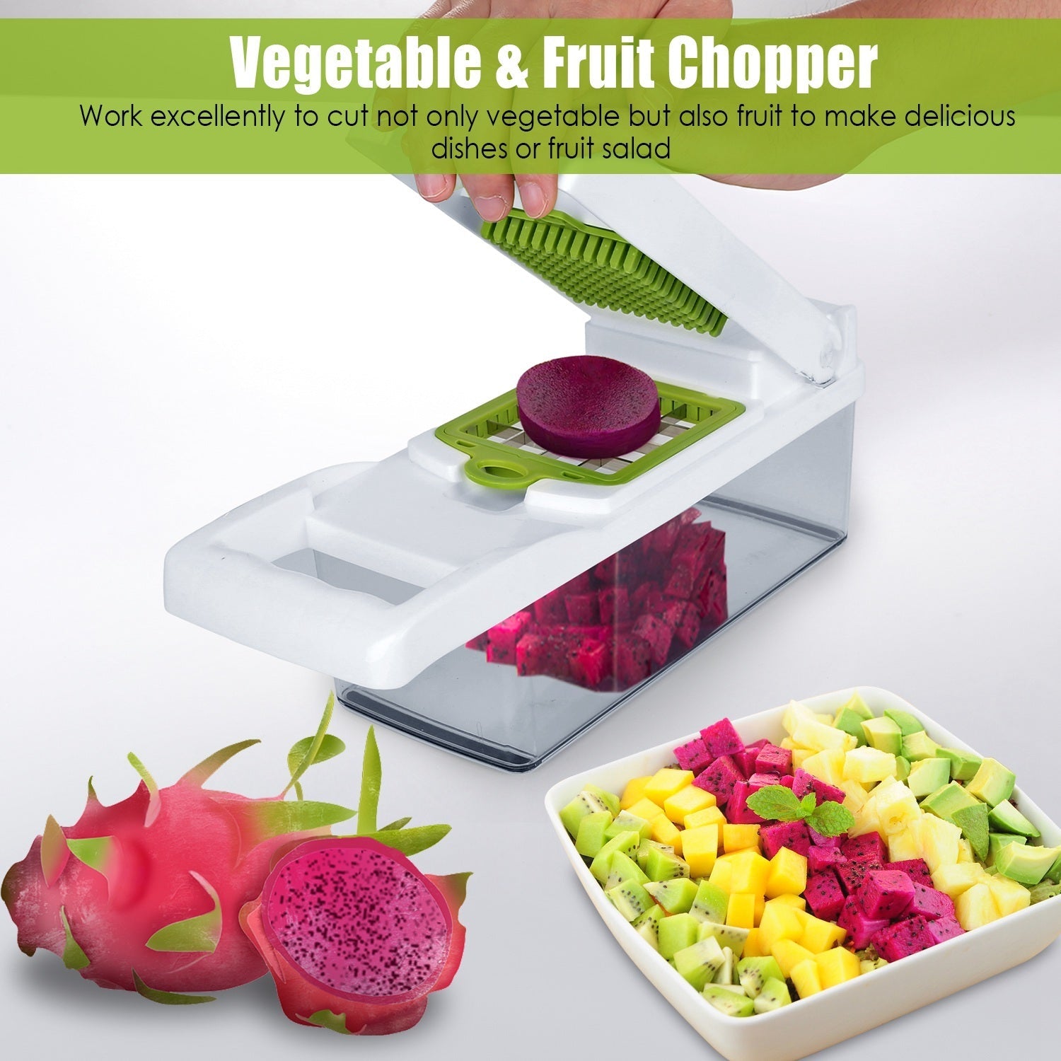 12 - in - 1 Vegetable Chopper & Slicer Set - LiviNova
