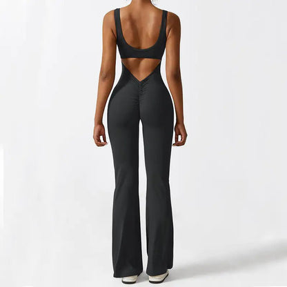 Chic Sleeveless Yoga Jumpsuit - LiviNova