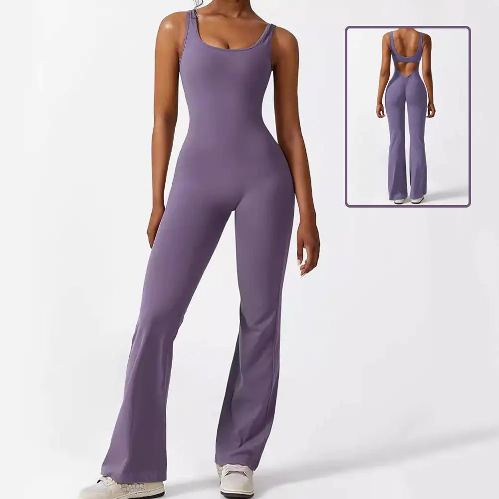 Chic Sleeveless Yoga Jumpsuit - LiviNova