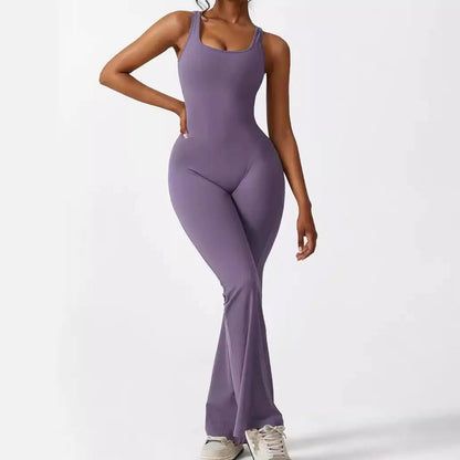 Chic Sleeveless Yoga Jumpsuit - LiviNova