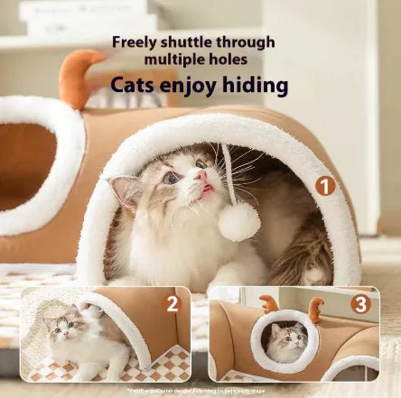 Cozy Cat Tunnel Hideaway - LiviNova