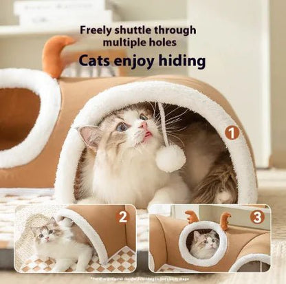 Cozy Cat Tunnel Hideaway - LiviNova