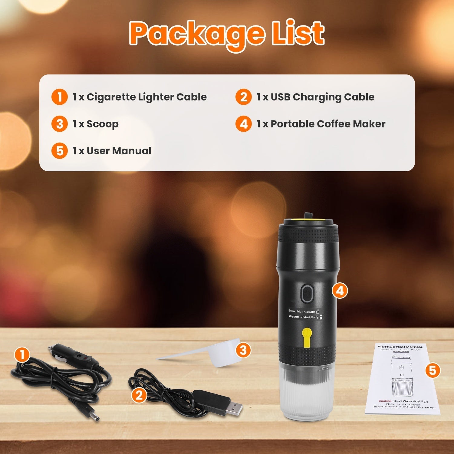 Electric Espresso Maker ( Cordless) - LiviNova