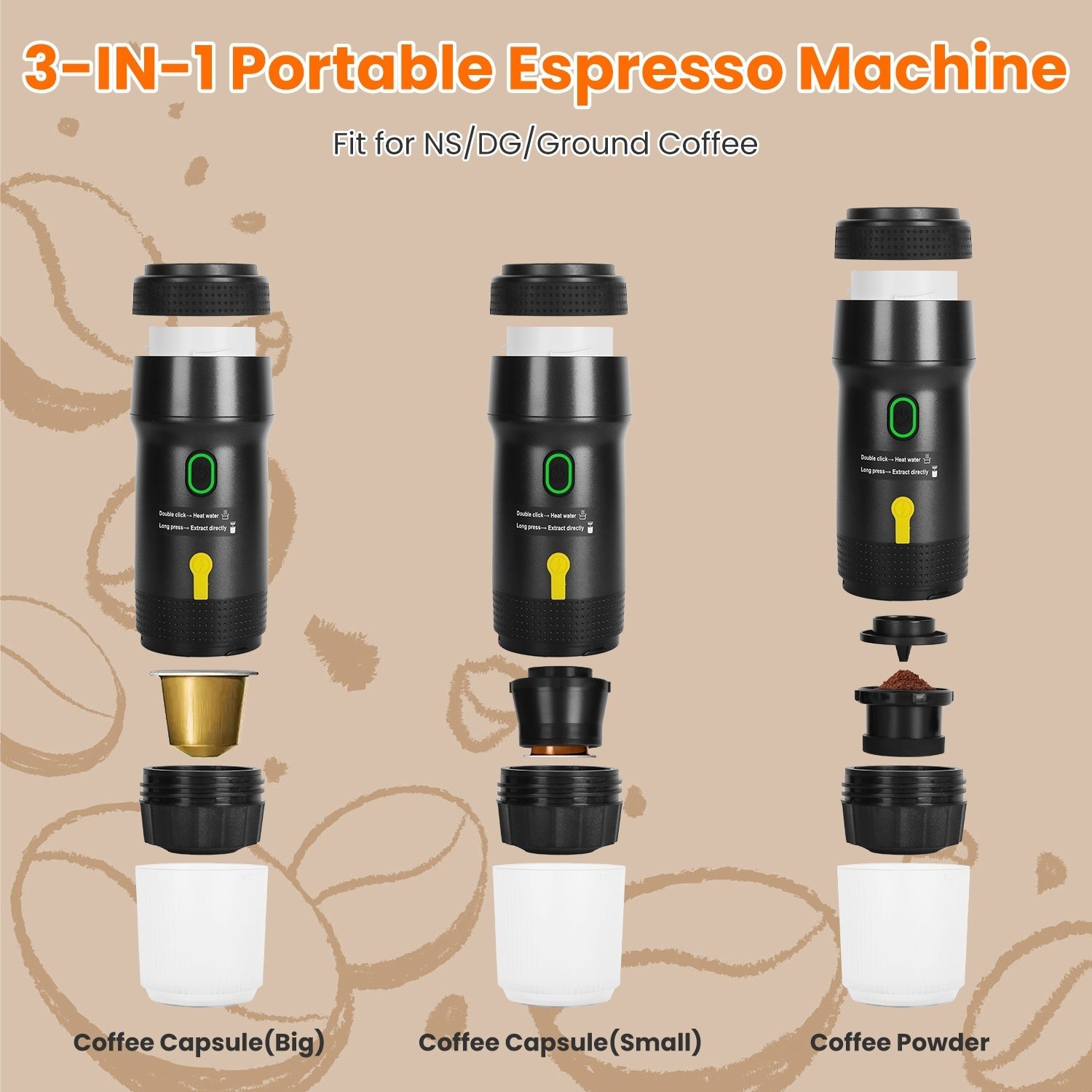 Electric Espresso Maker ( Cordless) - LiviNova