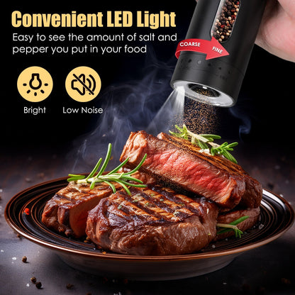 Electric Pepper & Salt Grinder (USB Rechargeable) - LiviNova