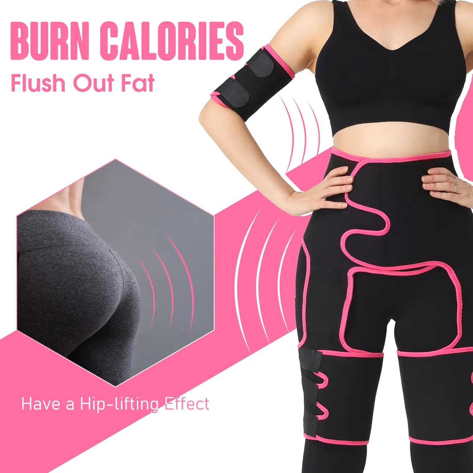 Fitness Trim Trio: Waist, Arm, Thigh Belts - LiviNova