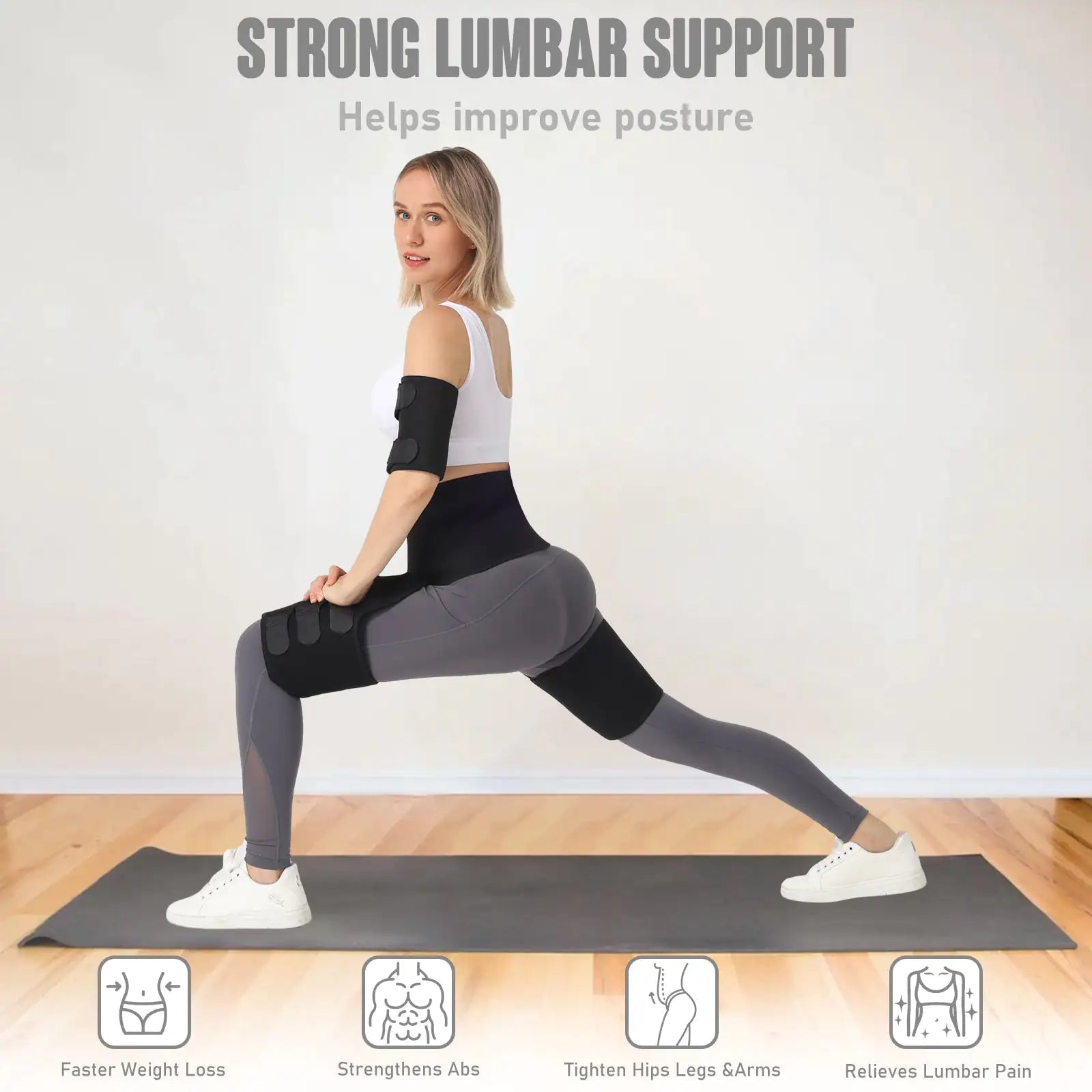 Fitness Trim Trio: Waist, Arm, Thigh Belts - LiviNova