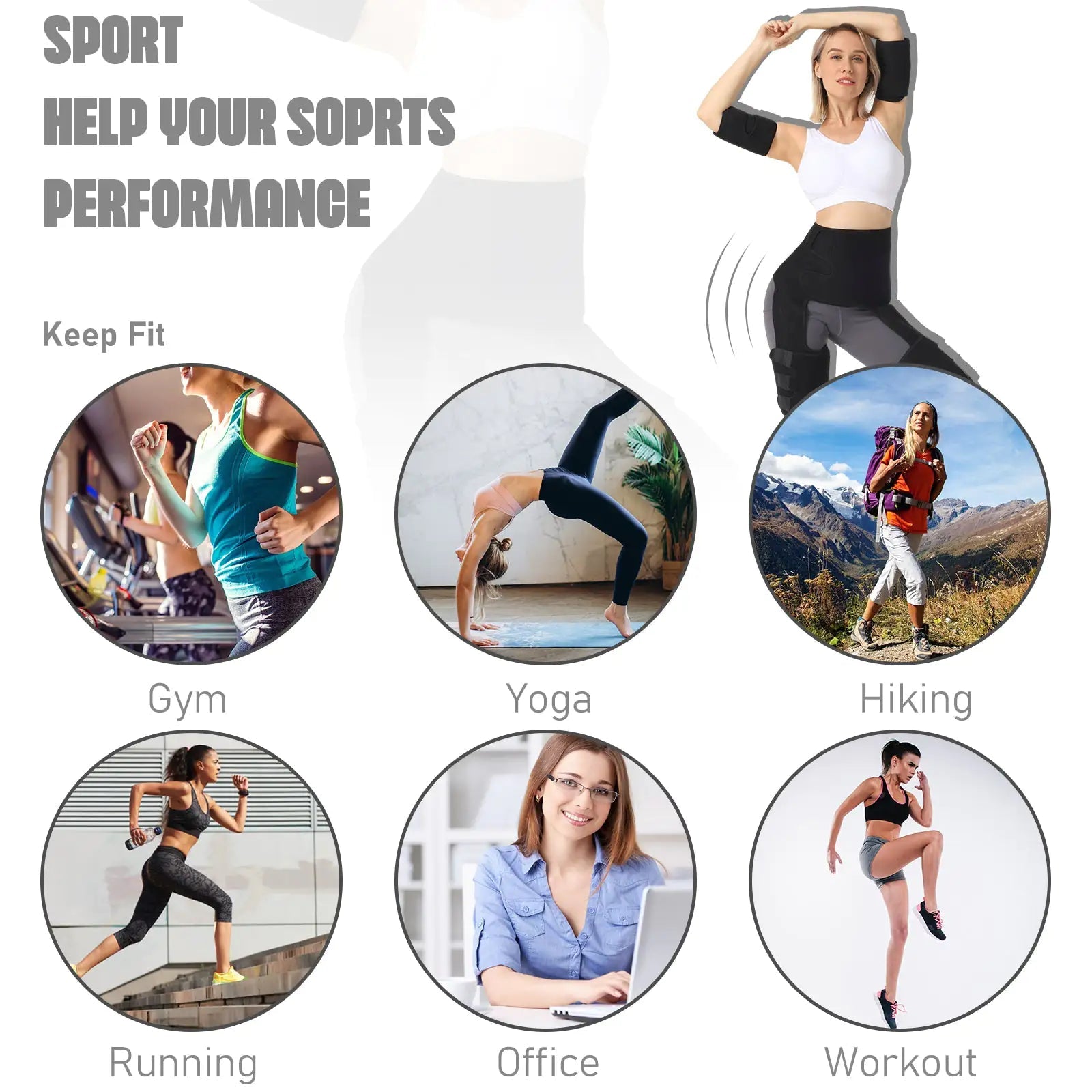 Fitness Trim Trio: Waist, Arm, Thigh Belts - LiviNova