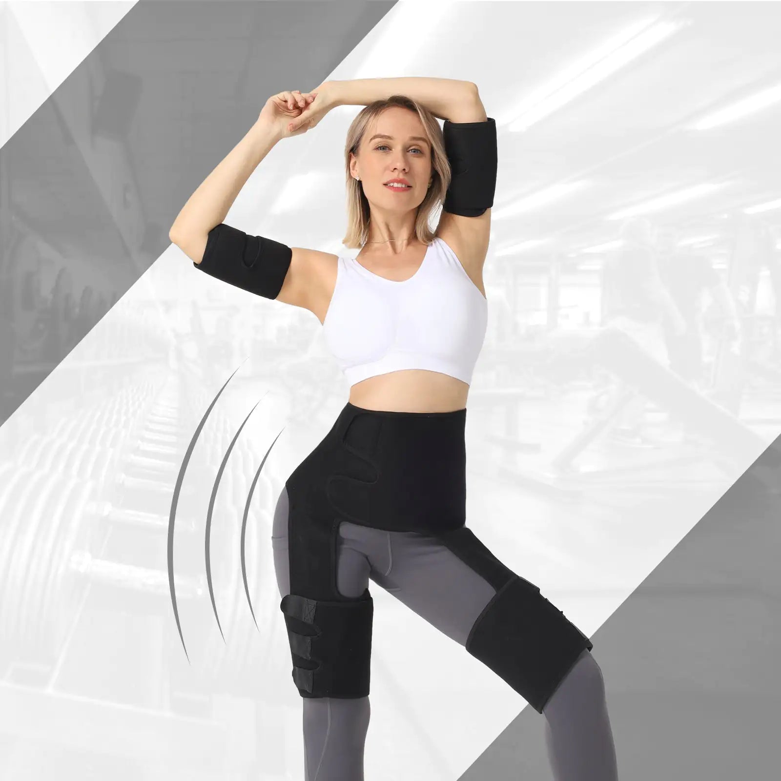 Fitness Trim Trio: Waist, Arm, Thigh Belts - LiviNova