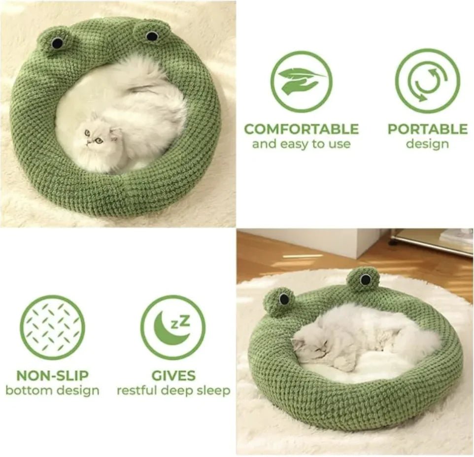 Froggy Plush Pet Nest - LiviNova