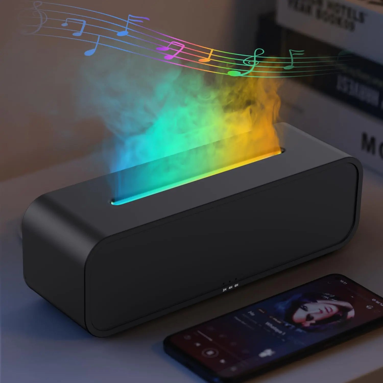 YALEDI Multilight Aromatherapy Flame Diffuser - LiviNova